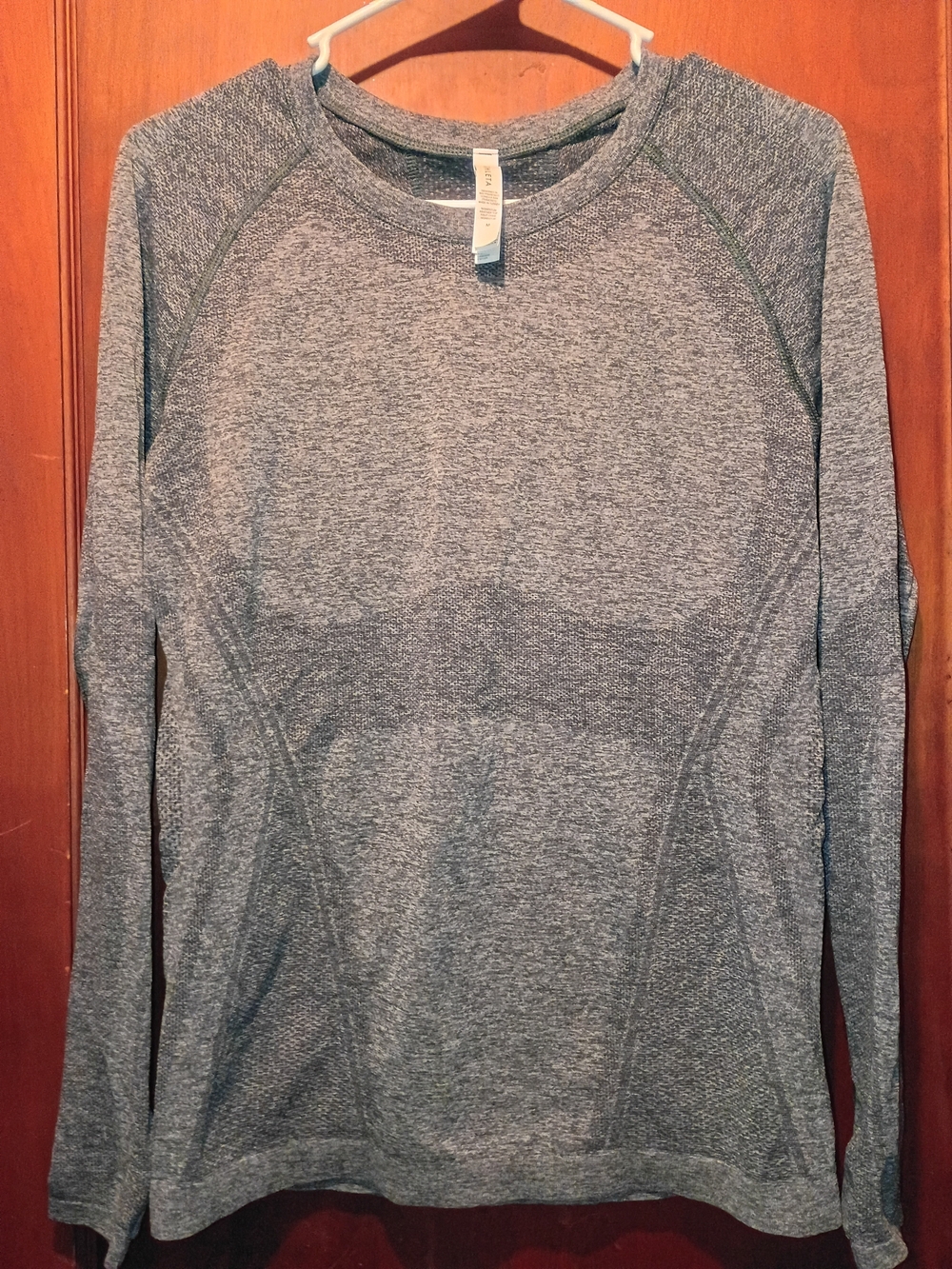 Athleta Gray Heather Long-Sleeve